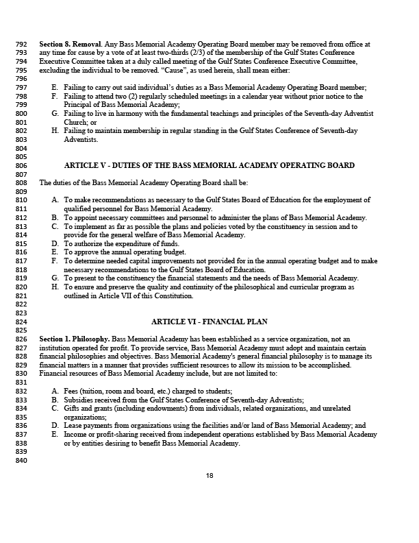 2021-2026 BMA Constitution & Bylaws