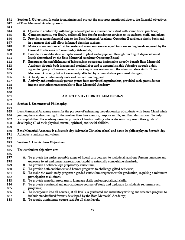 2021-2026 BMA Constitution & Bylaws