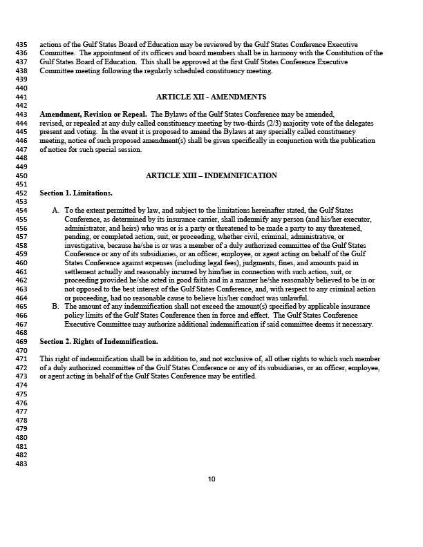 2021-2026 GSC Constitution & Bylaws